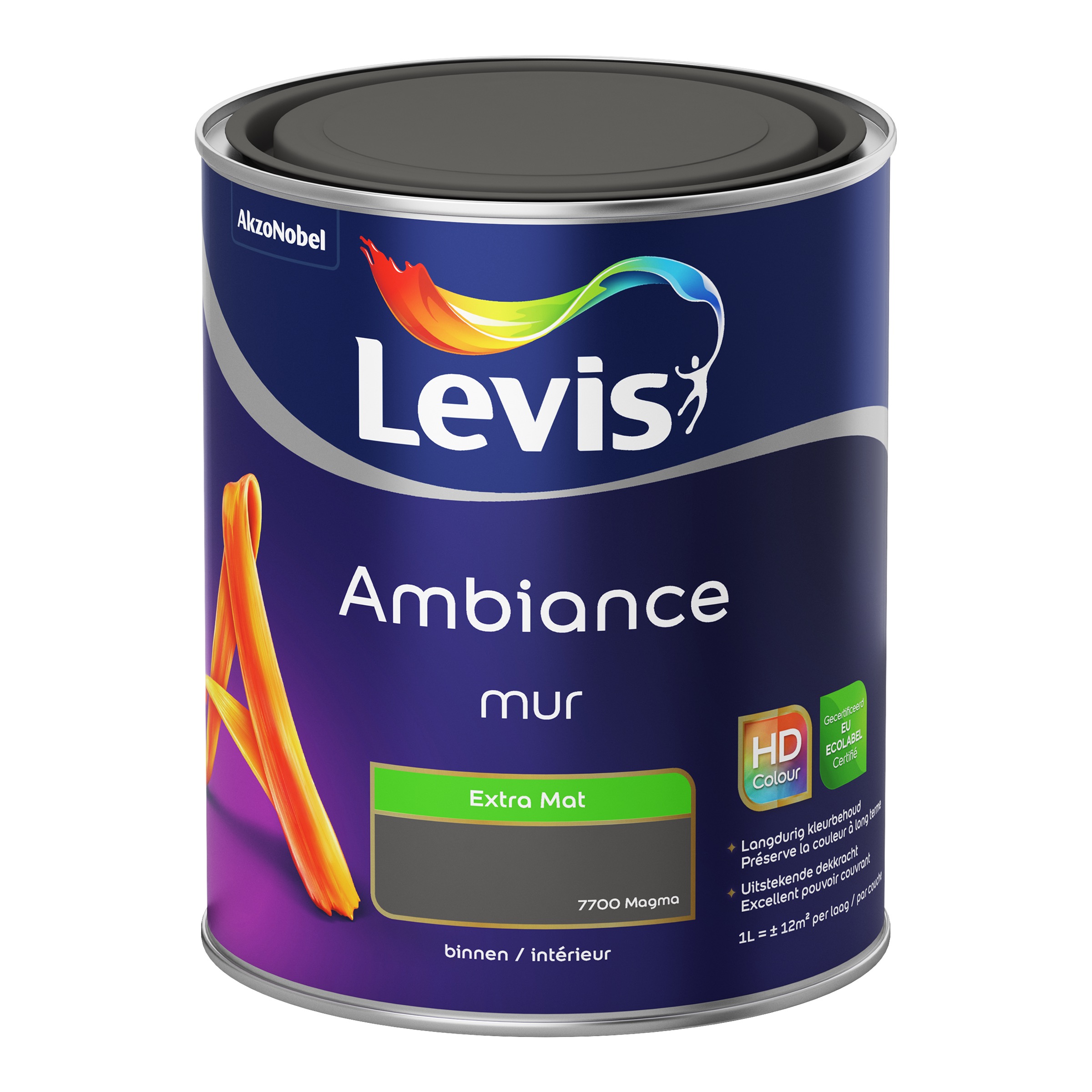 MUURVERF AMBIANCE MUR EXTRA MAT MAGMA 1 L
