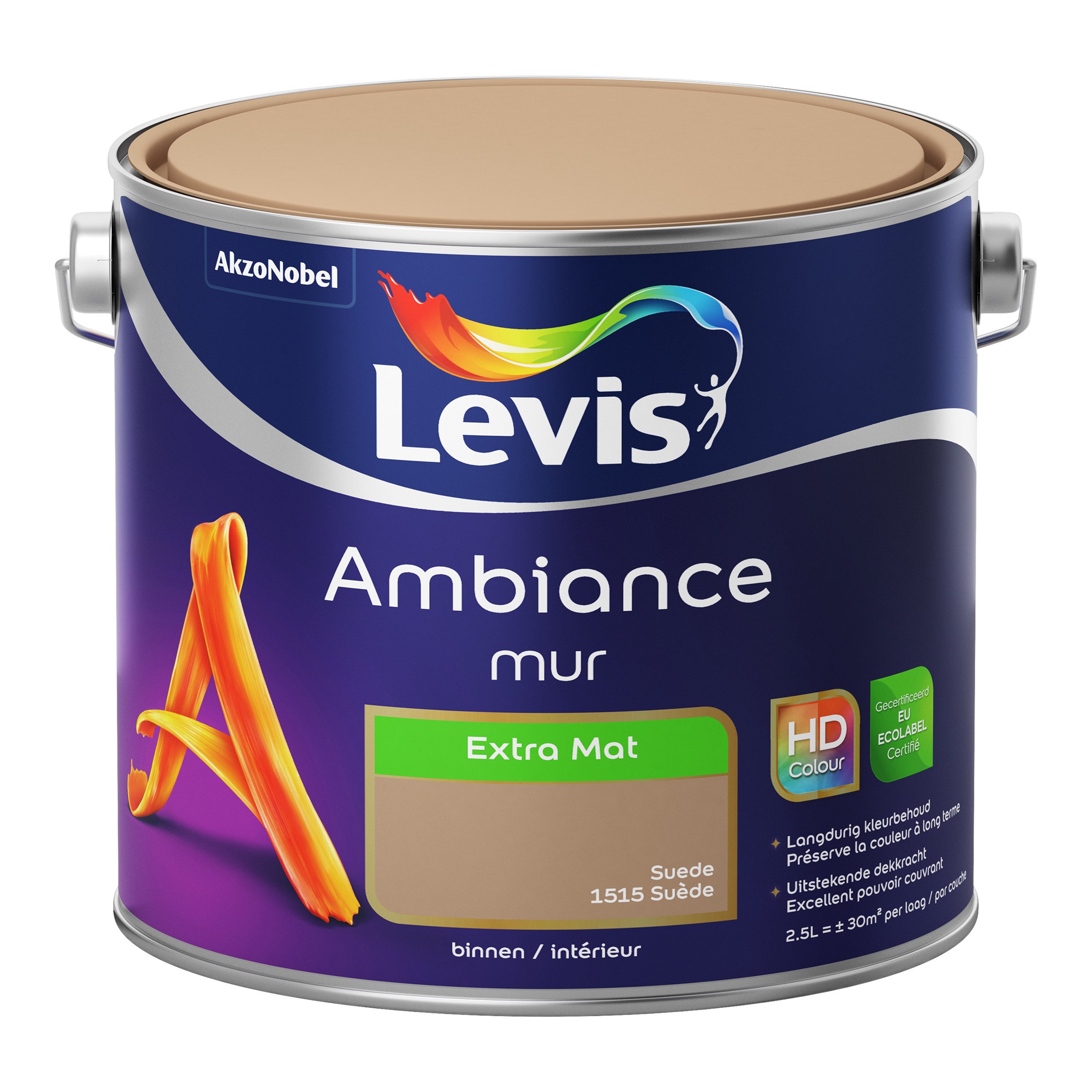 Peinture Murale Ambiance Mur Extra Mat Suede 2,5 L